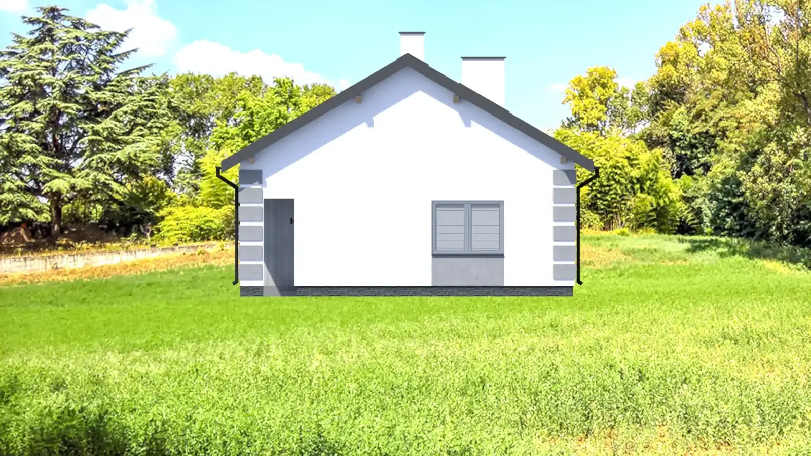 Elewacja lewa Elewacja prawa