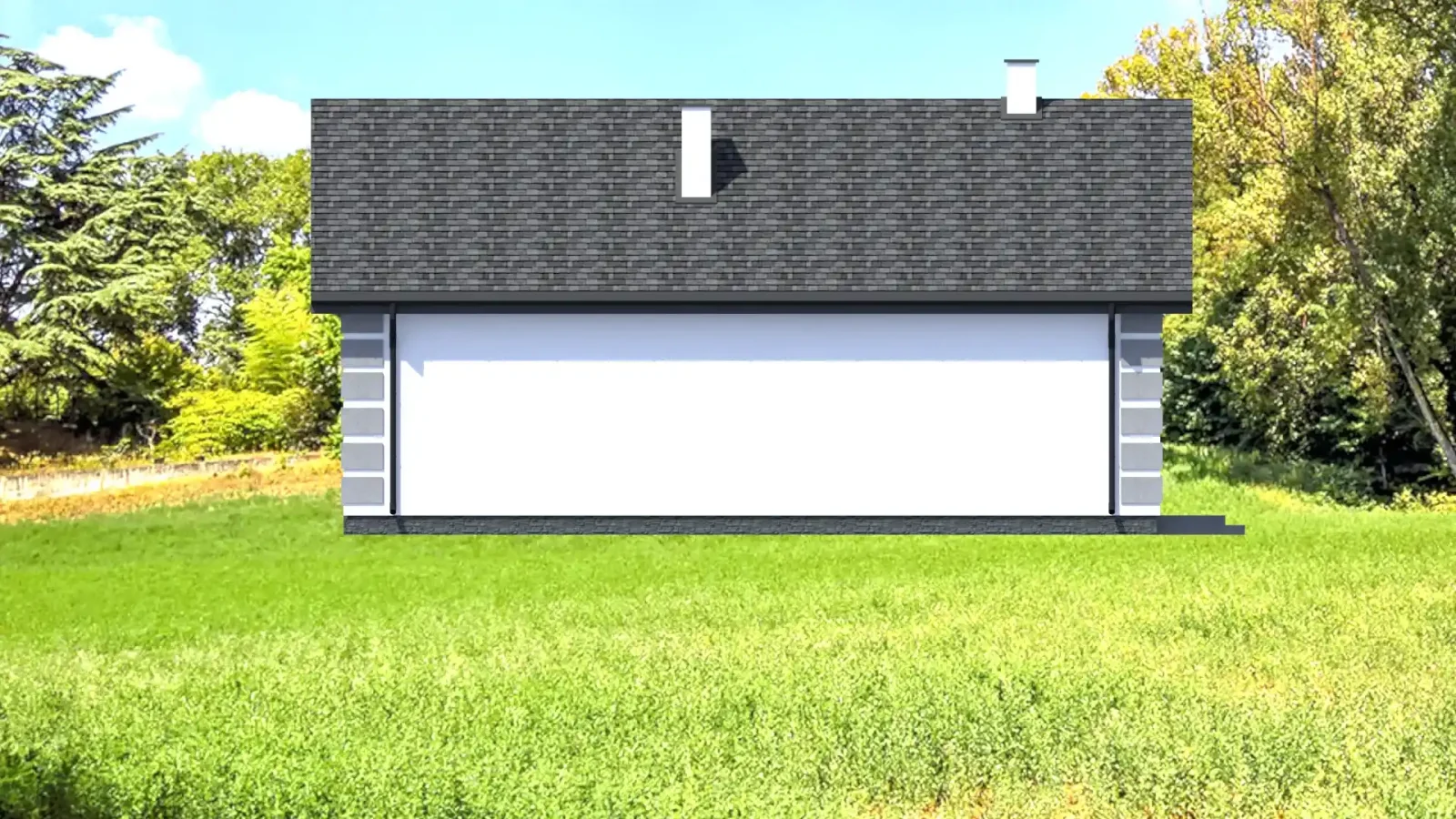 Elewacja lewa Elewacja tylna